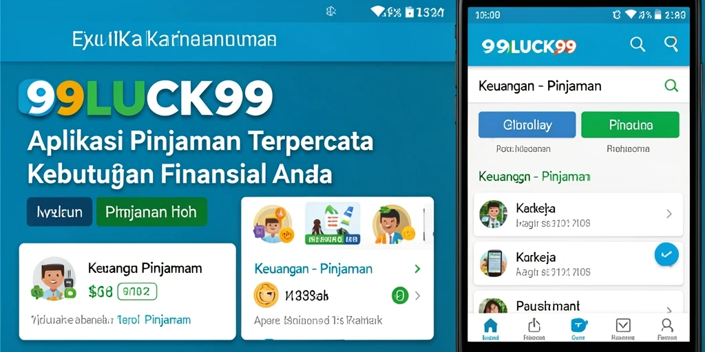 Antarmuka aplikasi 99LUCK99 untuk pinjaman yang intuitif dan mudah digunakan.