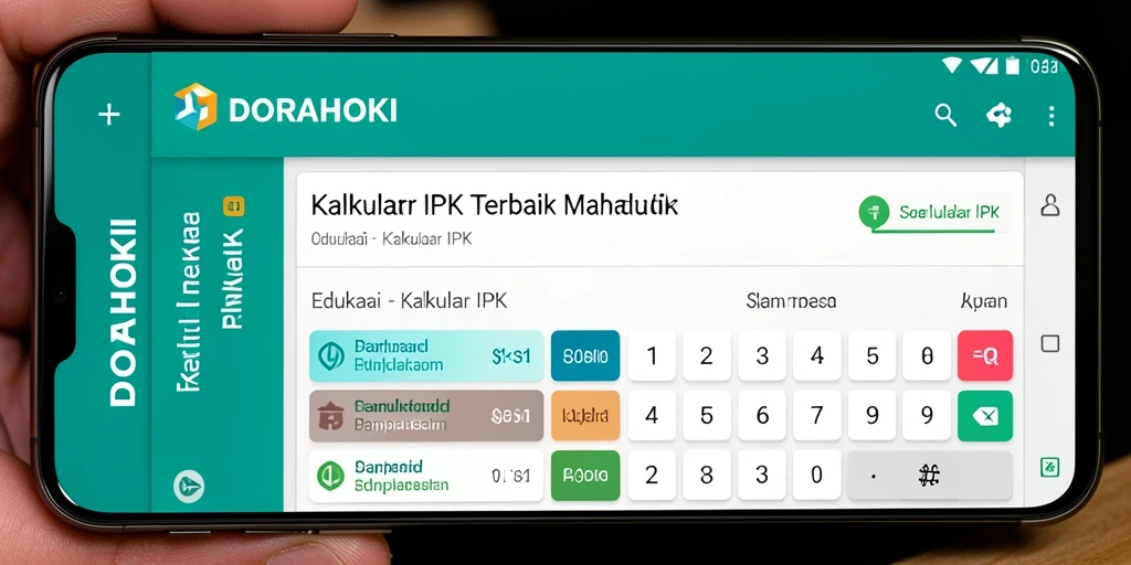 Antarmuka DORAHOKI yang sederhana untuk perhitungan IPK.