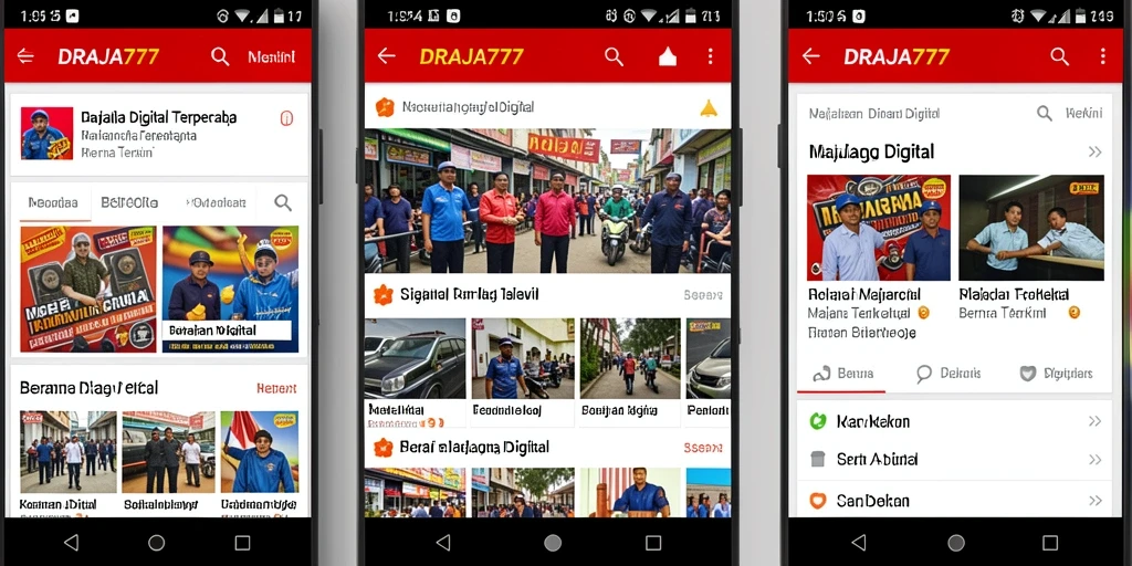 Antarmuka DRAJA777 yang menarik dan fungsional untuk berita digital.