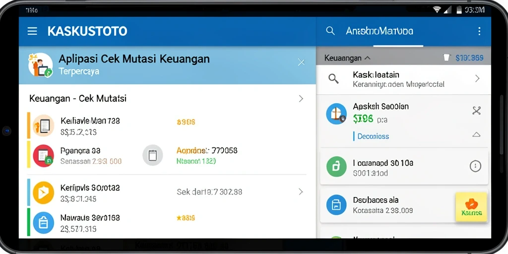 Tampilan antarmuka KASKUSTOTO yang memudahkan cek mutasi keuangan.