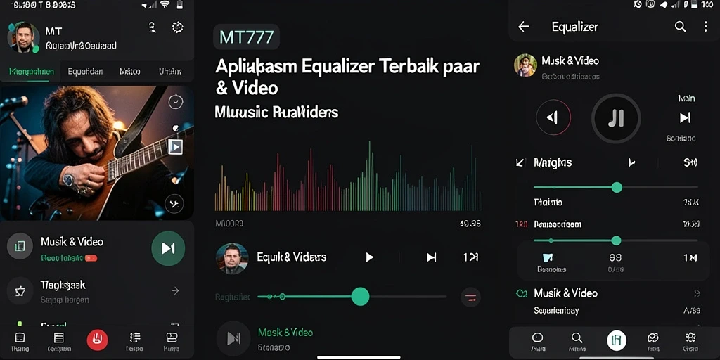 Antarmuka MT777 yang sederhana dan fungsional untuk Equalizer.