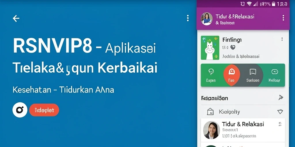 Antarmuka RSNVIP8 yang ramah pengguna untuk tidur dan relaksasi.